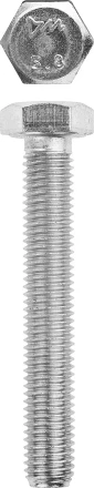 Болт ЗУБР &quot;МАСТЕР&quot; с шестигранной головкой, ГОСТ 7798-70, класс прочности 5.8, оцинкованный, M12x70мм, 5кг 303080-12-070 купить в Екатеринбурге