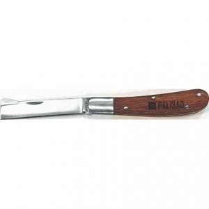 Нож садовый 173 мм складной прямое лезвие деревянная рукоятка  PALISAD 79003 купить в Екатеринбурге