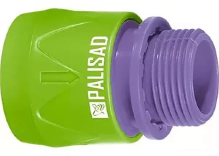 Соединитель быстросъемный наружная резьба 3/4&quot; с аквастопом PALISAD LUXE 66233 купить в Екатеринбурге