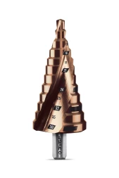 ЗУБР КОБАЛЬТ 6-38мм, 12 ступеней, винтовая проточка, сверло ступенчатое, ПРОФЕССИОНАЛ (29674-6-38-12)