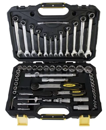 Набор инструмента 60 предметов пластиковый кейс 57056 купить в Екатеринбурге