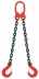 Строп цепной двухветвевой 2СЦ 11.2 т L=7.25м 8 кл на концах захваты 3Т6 купить в Екатеринбурге