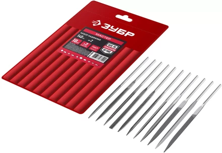 ЗУБР 10 шт, 140 мм, набор надфилей в чехле (1605-H10) купить в Екатеринбурге