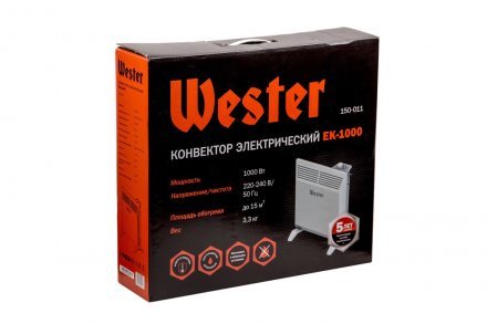 Конвектор WESTER EK 1000 купить в Екатеринбурге