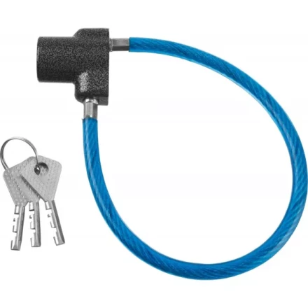 Замок тросовый, длина троса - 350мм, дисковый механизм секрета, ВС2-6Б 37220-6 купить в Екатеринбурге