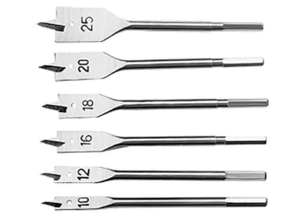 Набор сверл перовых по дереву 10-12-16-18-20-25 мм 6 шт 6-гранный хвостовик SPARTA 704055 купить в Екатеринбурге