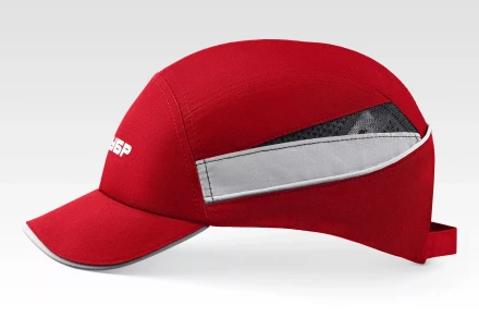 ЗУБР БИНОМ, красная, ударопрочный корпус, укороченный козырёк 55мм, размер от 54 до 59см, защитная каскетка, Профессионал (11096) купить в Екатеринбурге