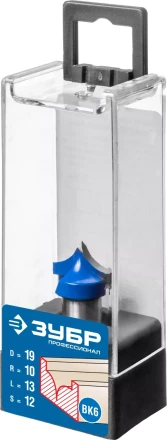 ЗУБР 19 x 13 мм, радиус 10 мм, фреза пазовая фасонная №4, Профессионал (28743-19-13) купить в Екатеринбурге