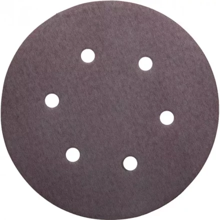 Круг шлифовальный URAGAN &quot;Универсальный водостойкий с покрытием стеарата цинка&quot; на липучке, 6 отв., P320, 150мм, 50шт 907-44113-320-50 купить в Екатеринбурге
