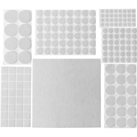 Набор STAYER &quot;COMFORT&quot;: Накладки самоклеящиеся на мебельные ножки, 175 шт, белые 40917-H175 купить в Екатеринбурге