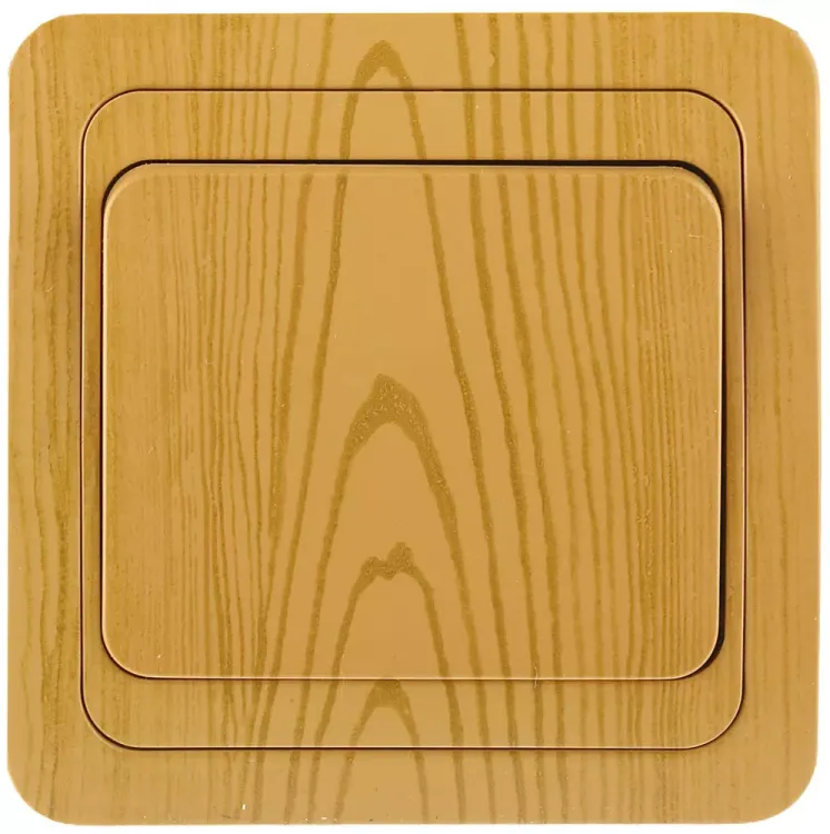 Выключатель СВЕТОЗАР "ГАММА" одноклавишный, цвет ольха, 10A/~250B SV-54130-A купить в Екатеринбурге
