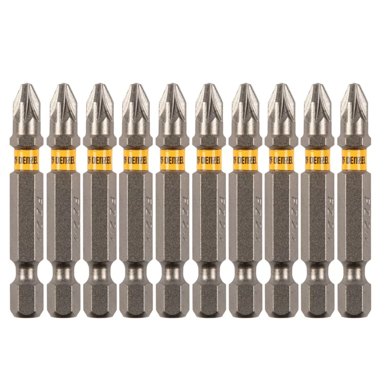Бита PZ2х50, сталь S2, шестигранный профиль, 10 шт. Е 6,3 Denzel 11656 купить в Екатеринбурге