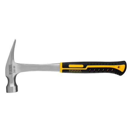 Молоток-гвоздодер 560 г Denzel 10424, цельнометаллический, двухкомпонентная рукоятка купить в Екатеринбурге