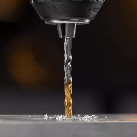 Сверло спиральное по металлу Denzel 4,2 x 75 мм, Р6М5, Golden Tip, 718230 купить в Екатеринбурге