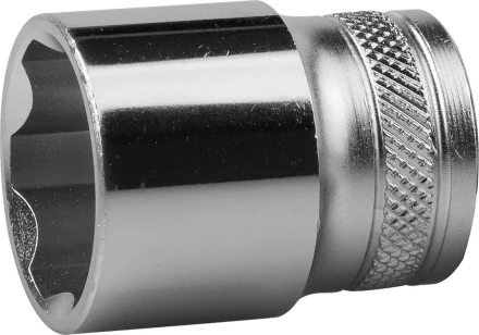 Торцовая головка KRAFTOOL &quot;INDUSTRIE QUALITAT&quot;, Cr-V, FLANK, хромосатинированная, 1/2&quot;, 23 мм 27805-23_z01 купить в Екатеринбурге