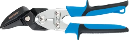 Ножницы по металлу"PIRANHA",усиленные,255 мм,прямой и правый рез,сталь-СrMo,двухкомп.рукоятки GROSS 78351 купить в Екатеринбурге