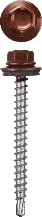 Саморезы СКМ кровельные, RAL 3005 темно-красный, 19 x 5.5 мм, 2 500 шт, для металлических конструкций, STAYER 30300-55-019-3005 купить в Екатеринбурге