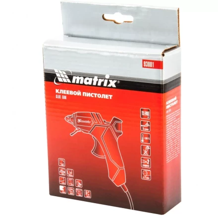Клеевой пистолет 7 мм 40 Вт 5 г/мин Matrix 93001 купить в Екатеринбурге