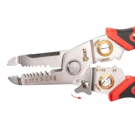 Многофункциональный стриппер КВТ WSS-02 для снятия изоляции с проводов 0.5–6.0 мм (102399) купить в Екатеринбурге