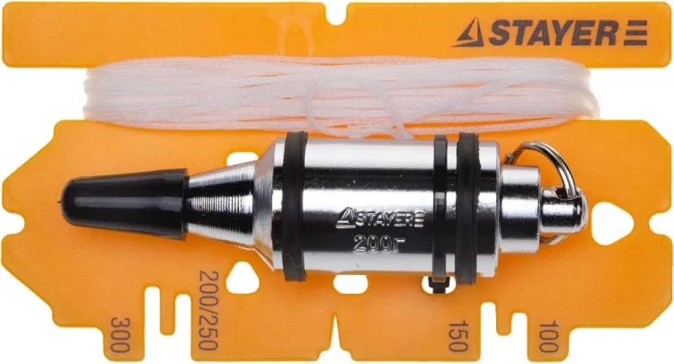 Отвес STAYER "PROFI" строительный со шнуром, с противоударными ободками, 600 г 06352-60 купить в Екатеринбурге
