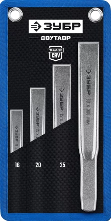 ЗУБР Двутавр, 4 шт, набор слесарных зубил по металлу, Профессионал (2104-H4) купить в Екатеринбурге