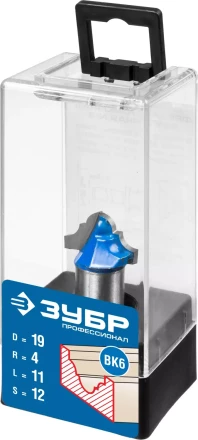 ЗУБР 19 x 11 мм, радиус 4 мм, фреза пазовая фасонная №6, Профессионал (28745-19) купить в Екатеринбурге