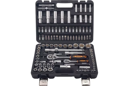 Набор инструментов, 1/2&quot;, 1/4&quot;, в кейсе 108 предм Вихрь 73/6/7/15 купить в Екатеринбурге