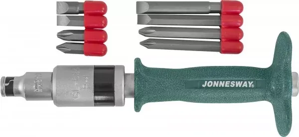 Ударная отвертка SL8  SL10  36мм 80мм   PH2  PH3  36мм 80мм 5 предметов AG010139 Jonnesway 48345 купить в Екатеринбурге