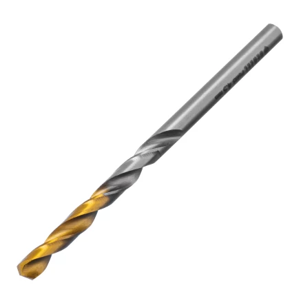 Сверло спиральное по металлу Denzel 4,5 x 80 мм, Р6М5, Golden Tip, 718231 купить в Екатеринбурге