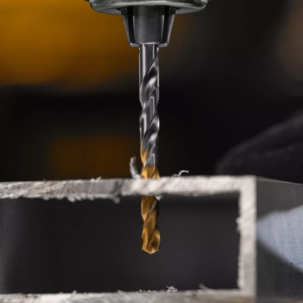 Сверло спиральное по металлу Denzel 4,5 x 80 мм, Р6М5, Golden Tip, 718231 купить в Екатеринбурге