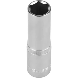 Головка торцовая ЗУБР &quot;МАСТЕР&quot; (1/2&quot;), удлиненная, Cr-V, FLANK, хроматированное покрытие, 14мм 27726-14