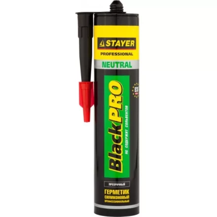Герметик STAYER "MASTER" нейтральный силиконовый, прозрачный, 260мл 41217-2_z01 купить в Екатеринбурге