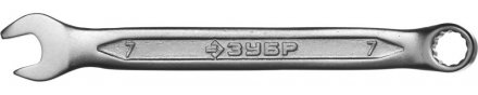 Ключ ЗУБР &quot;МАСТЕР&quot; гаечный комбинированный, Cr-V сталь, хромированный, 7мм 27087-07 купить в Екатеринбурге