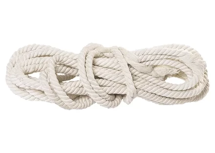 Веревка хлопчатобумажная D 14 мм L 11 м крученая 370 кгс Россия 94003 купить в Екатеринбурге