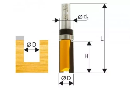 Фреза кромочная прямая ф158х26мм хв. 8мм 46182 купить в Екатеринбурге