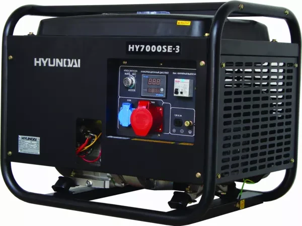 Бензогенератор Hyundai HY 7000SE-3 + колеса купить в Екатеринбурге
