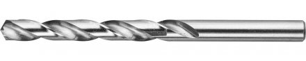 Сверло ЗУБР &quot;ЭКСПЕРТ&quot; по металлу, цилиндрический хвостовик, быстрорежущая сталь Р6М5, класс точности А1, 8х117мм, 1шт 4-29625-117-8 купить в Екатеринбурге