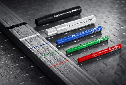 ЗУБР МК-200 черный, 1 мм маркер-краска (06326-2) купить в Екатеринбурге