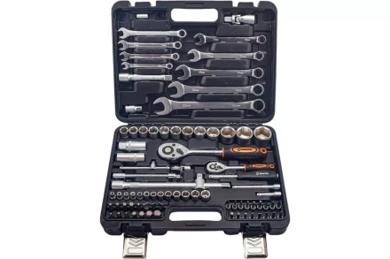 Набор инструментов, 1/2&quot;, 1/4&quot;, в кейсе 82 предм Вихрь 73/6/7/14 купить в Екатеринбурге