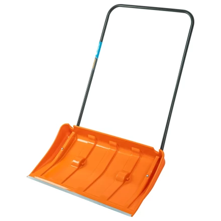 Движок для уборки снега пластиковый, 795х435х1280 мм, стальная рукоятка, усиленный, Сибртех 61669 купить в Екатеринбурге