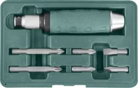 Ударная отвертка с битами SL8 SL10мм PH2 PH3 36мм PH2 PH3 80мм 7 предметов AG010055A Jonnesway 48649