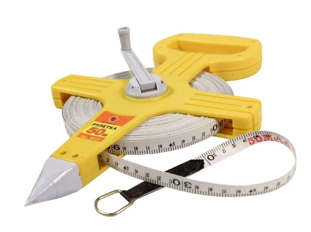 Рулетка 50 м открытый корпус фибергласcовая лента Энкор 4131 купить в Екатеринбурге