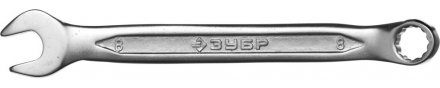 Ключ ЗУБР &quot;МАСТЕР&quot; гаечный комбинированный, Cr-V сталь, хромированный, 8мм 27087-08 купить в Екатеринбурге