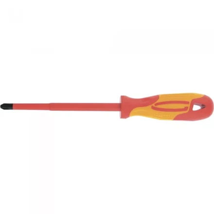 Отвертка диэлектрическая SL8*150мм CrMo до 1000В двухкомпонентная рукоятка Gross 12945 купить в Екатеринбурге