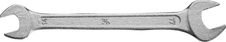 Ключ рожковый гаечный ЗУБР "СТАНДАРТ", оцинкованный, 14х17мм 27115-14-17 купить в Екатеринбурге