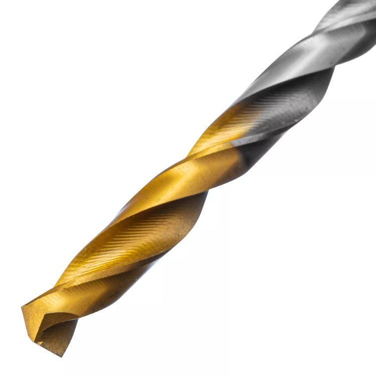 Сверло спиральное по металлу Denzel 5,5 x 93 мм, Р6М5, Golden Tip 718234 купить в Екатеринбурге