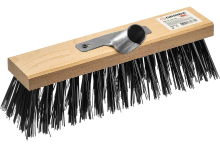Щетка GRINDA "EURO" уличная без ручки, буковая колодка, жесткая щетина, с металлическим держателем для черенка, 30см 39193-30 купить в Екатеринбурге