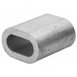 Зажим троса ЗУБР DIN 3093 алюминиевый, 1,5мм, 2 шт 4-304476-01
