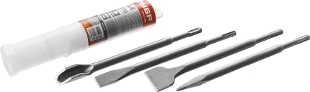 Набор зубил ЗУБР 4 шт 250 мм SDS-Plus 29230-Н4 купить в Екатеринбурге