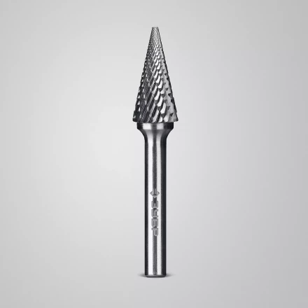 Зубр Твердосплавная борфреза M - конус с острым углом, 12 х 25 мм, угол 25° (28811-12-25) купить в Екатеринбурге